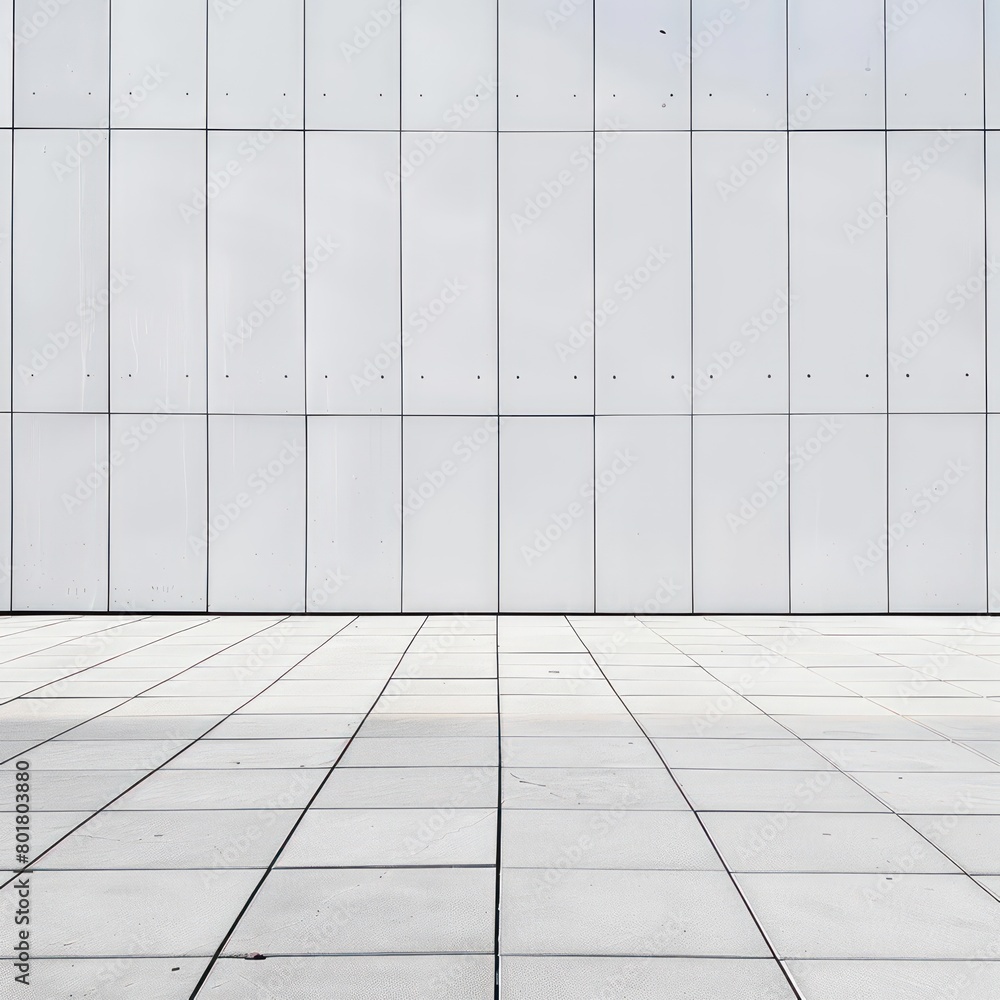 modern concrete building whit flat surface in white background wall modern concrete building whit flat surface in white background wall