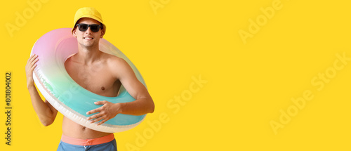 Attractive young man with i...