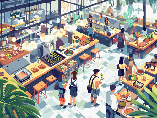 Animated Culinary Adventure: A Vibrant Tapestry of Global Flavors