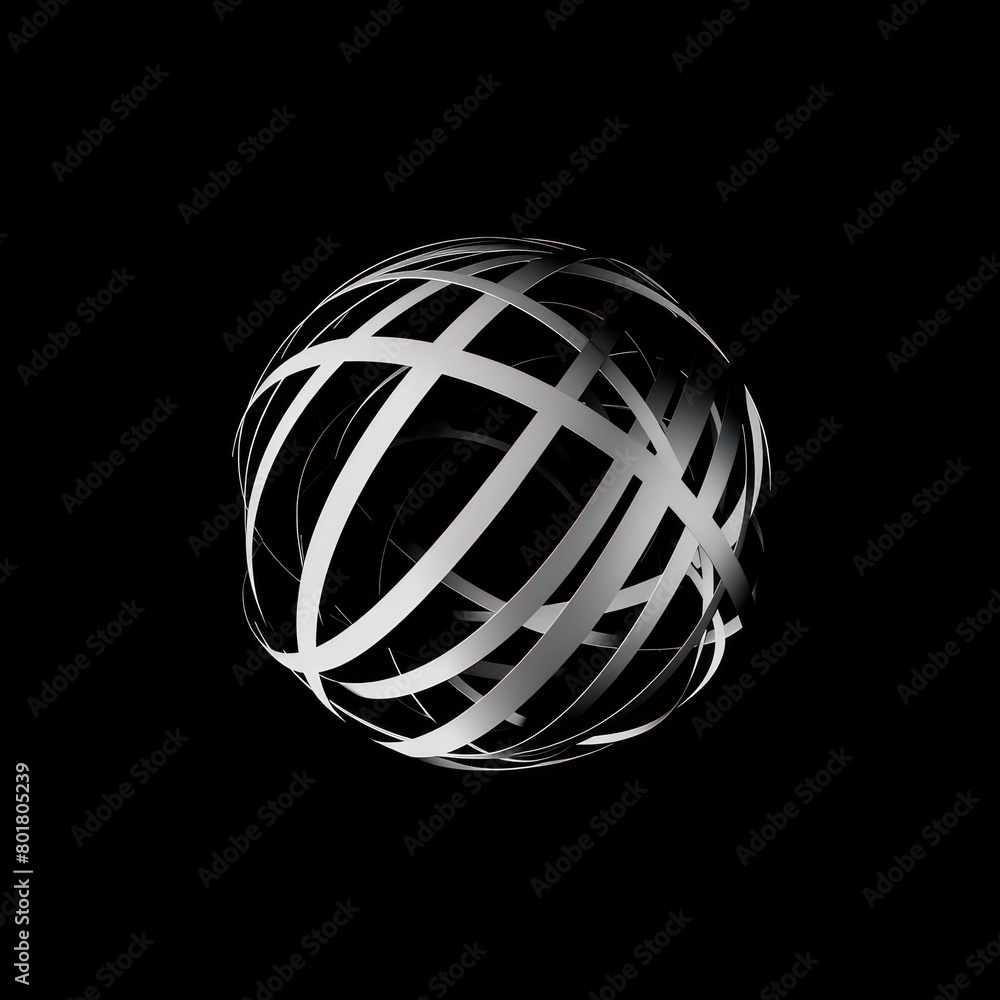 interconnected lines forming a dynamic sphere interconnected lines forming a dynamic sphere
