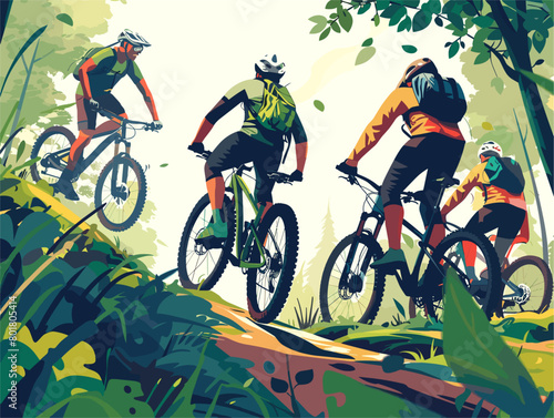 Unleash the Adrenaline: Mountain Biking Adventure with Teamwork and Triumph