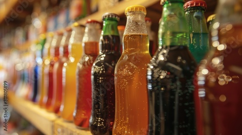 A display of handcrafted sodas from around the world showcasing the diversity of flavors and cultures represented.
