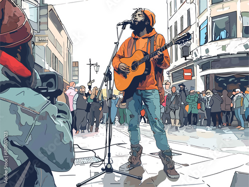 Street Melodies: Captivating Performance at the Corner of Dreams