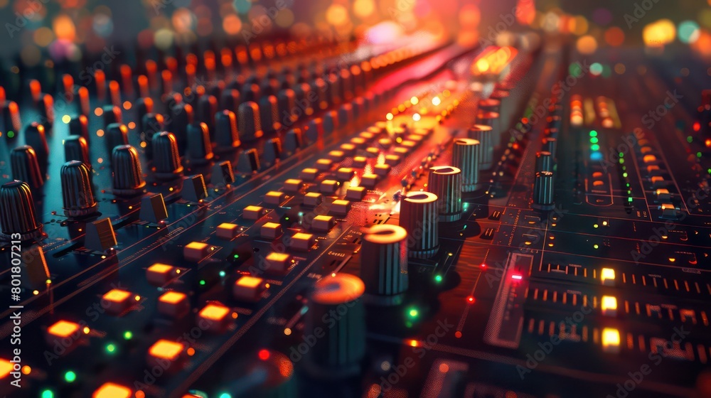 studio table of mixage buttons and speakers studio table of mixage buttons and speakers