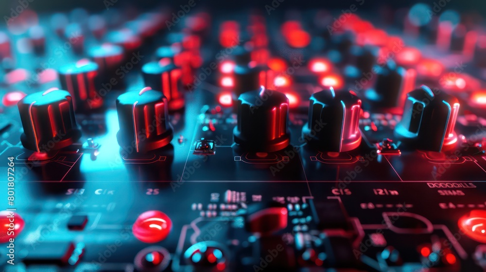 studio table of mixage buttons and speakers studio table of mixage buttons and speakers