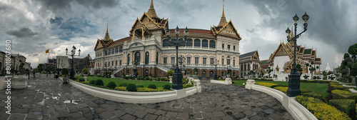 Phra Thinang Chakri Maha Prasat Grand Palace Bangkok Panorama photo