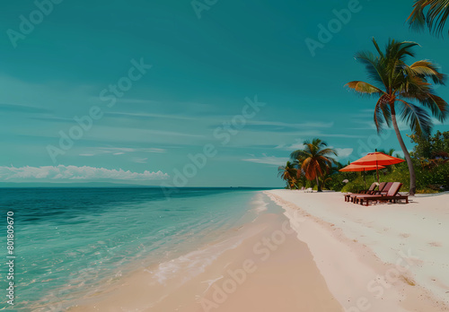 the sandy beaches and crystal clear waters © Asep