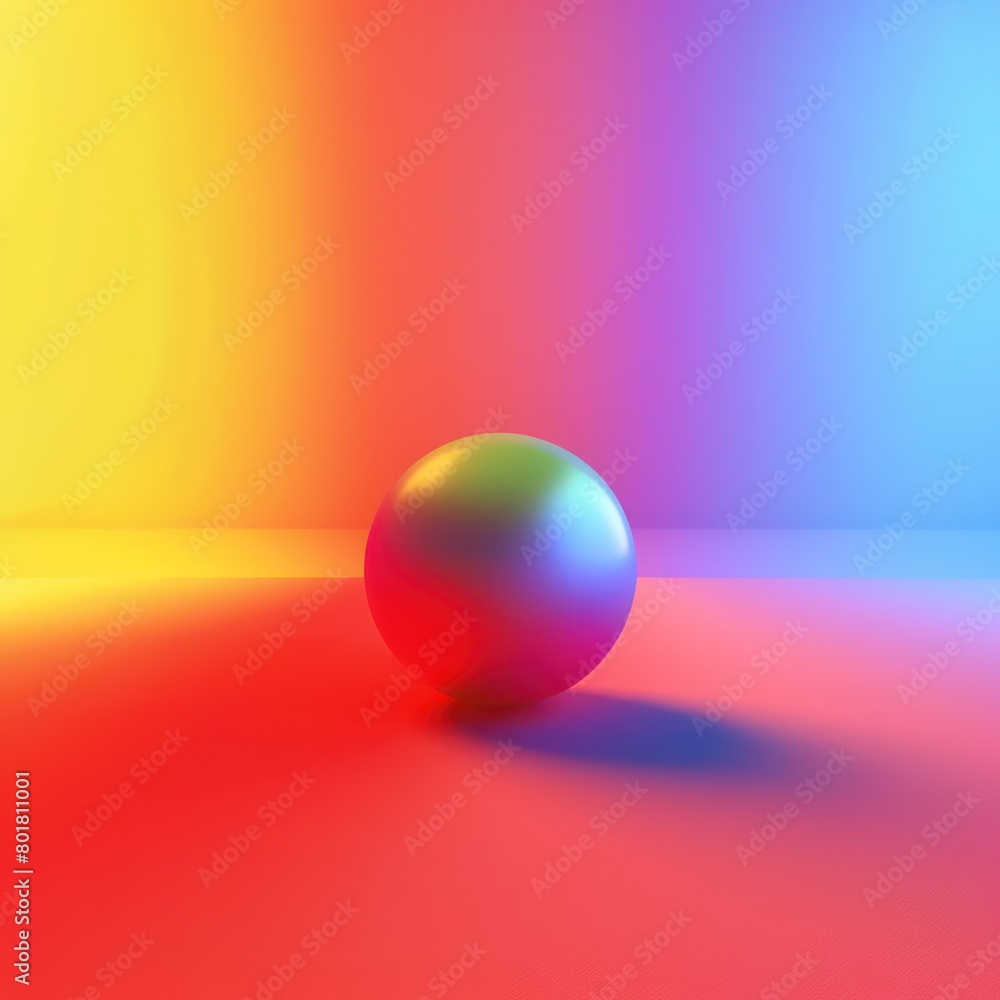 colorful gradient with neon sphere shape under surface colorful gradient with neon sphere shape under surface