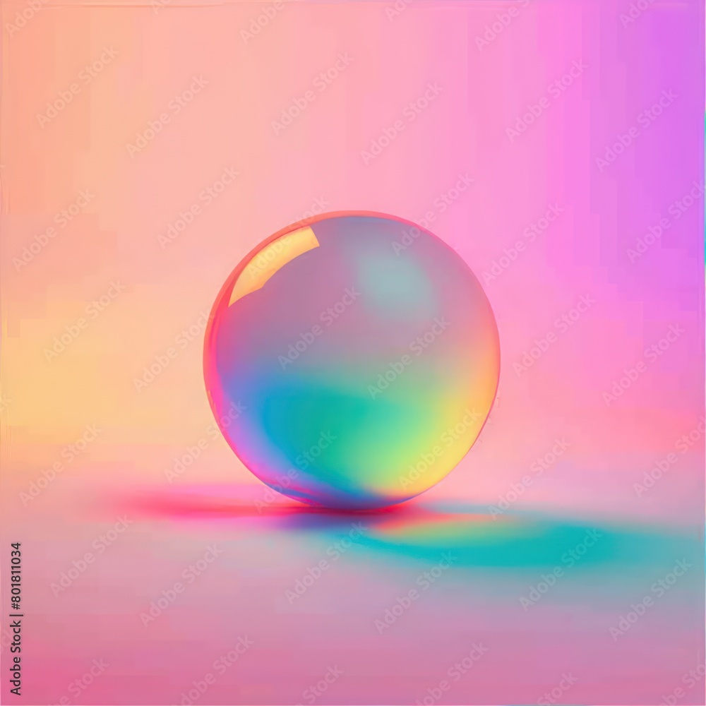 colorful gradient with neon sphere shape under surface colorful gradient with neon sphere shape under surface