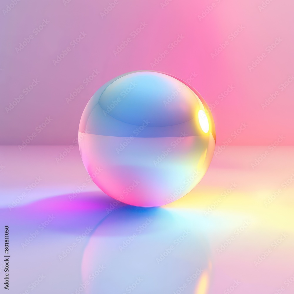 colorful gradient with neon sphere shape under surface colorful gradient with neon sphere shape under surface