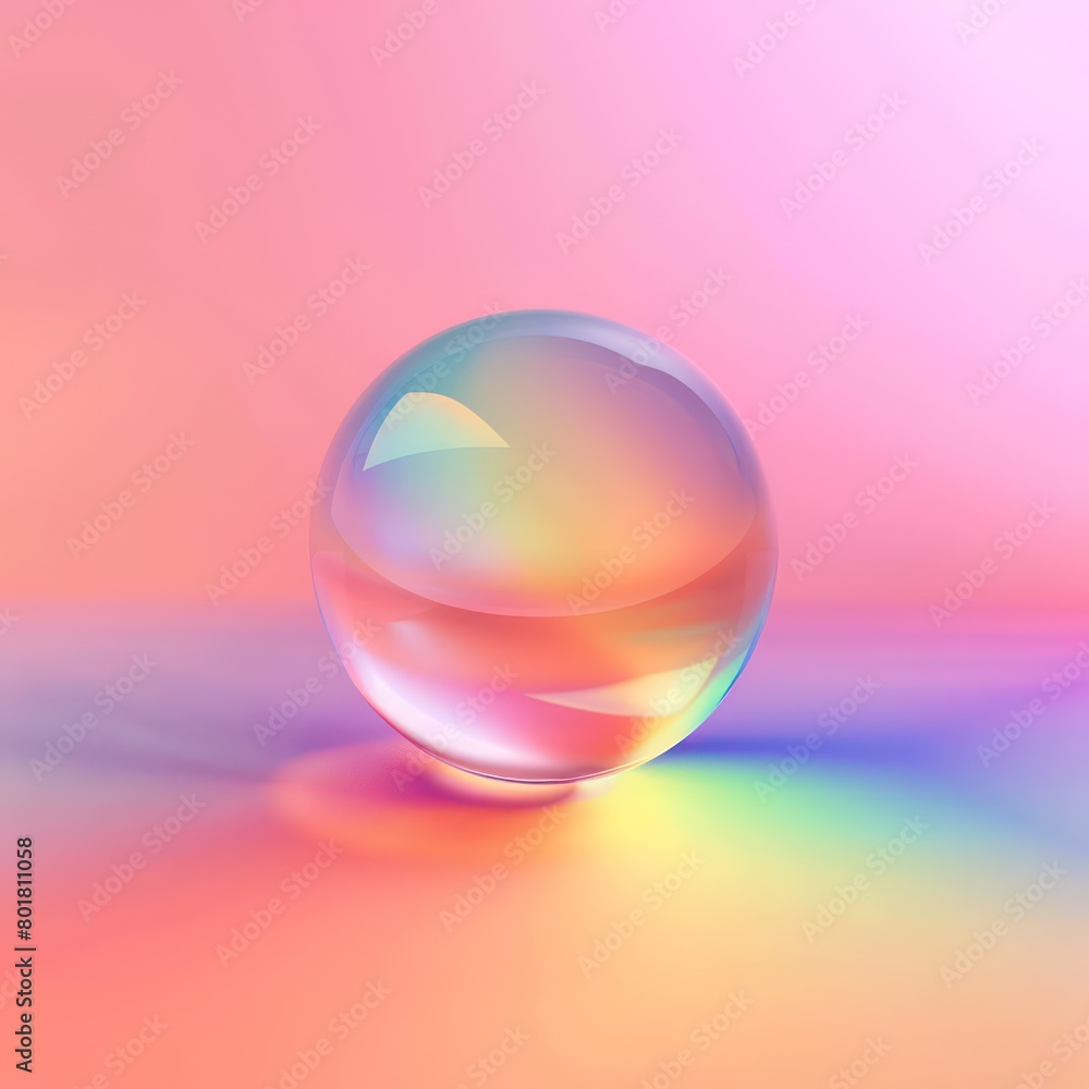 colorful gradient with neon sphere shape under surface colorful gradient with neon sphere shape under surface