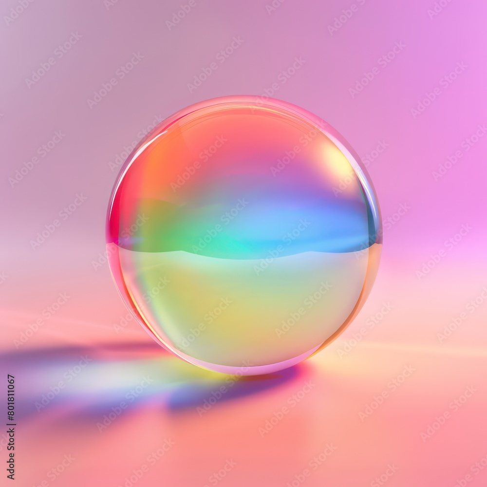 colorful gradient with neon sphere shape under surface colorful gradient with neon sphere shape under surface