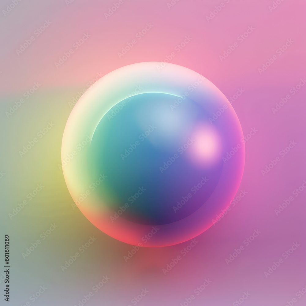 colorful gradient with neon sphere shape under surface colorful gradient with neon sphere shape under surface