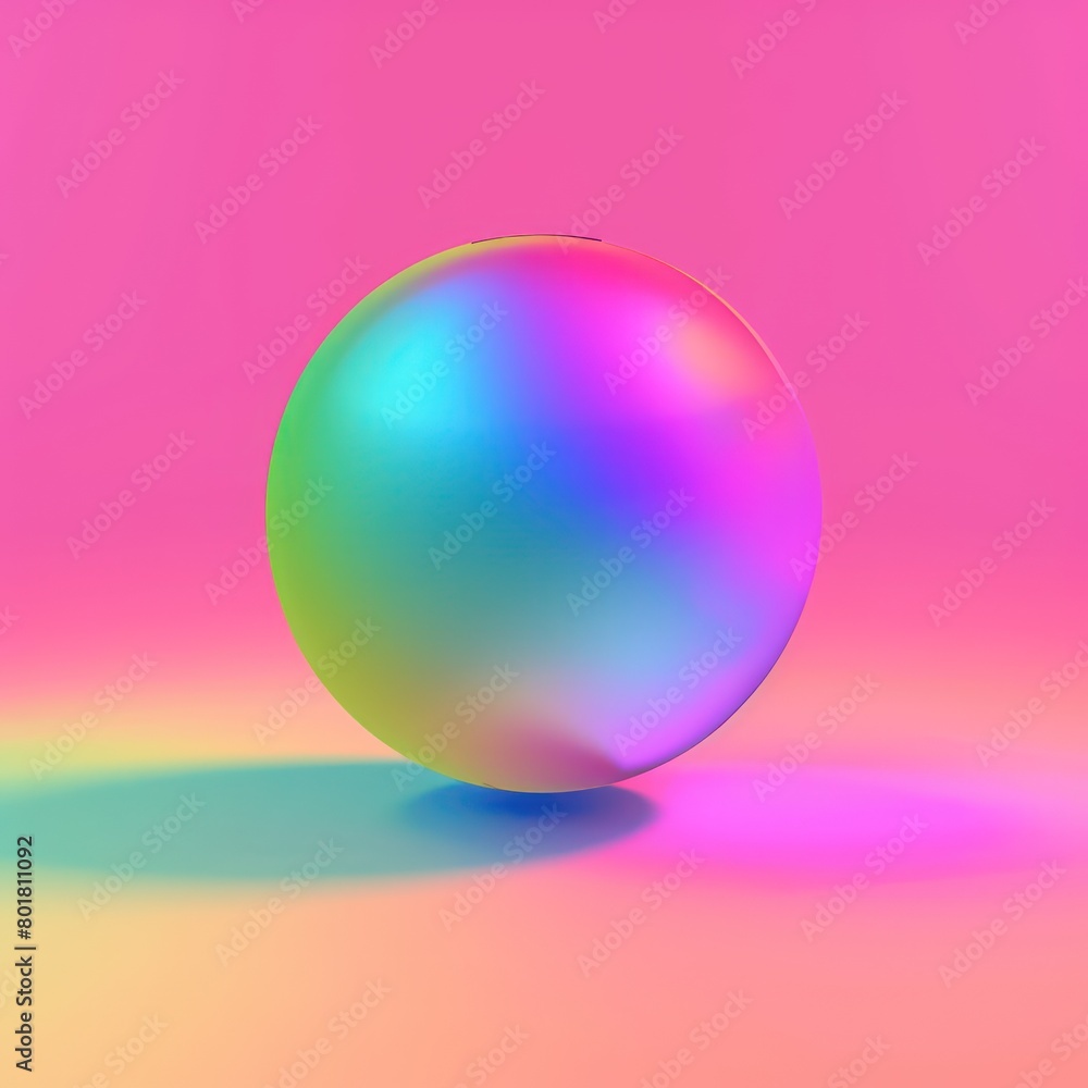 colorful gradient with neon sphere shape under surface colorful gradient with neon sphere shape under surface