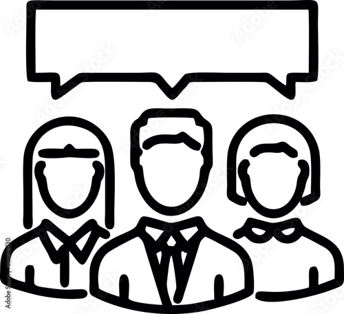 Social relationship logo, icon template