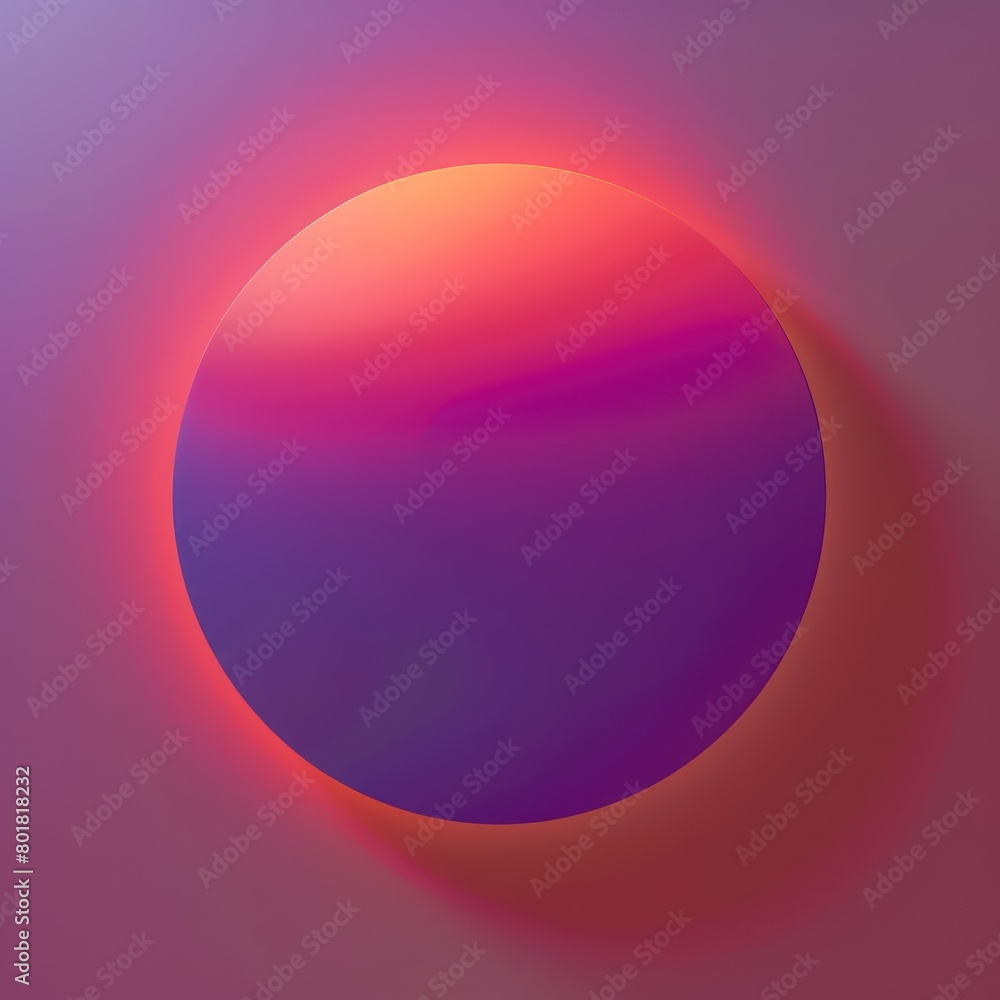 gradient purple to red a sun illustration