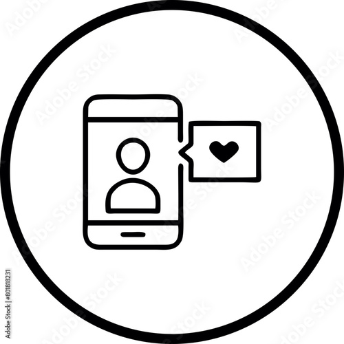 Social relationship logo, icon template