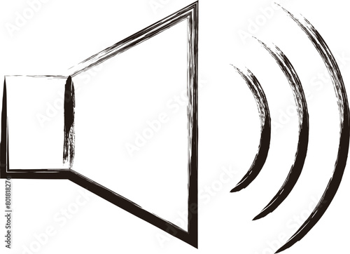 筆書きビジネスアイコン　サウンド