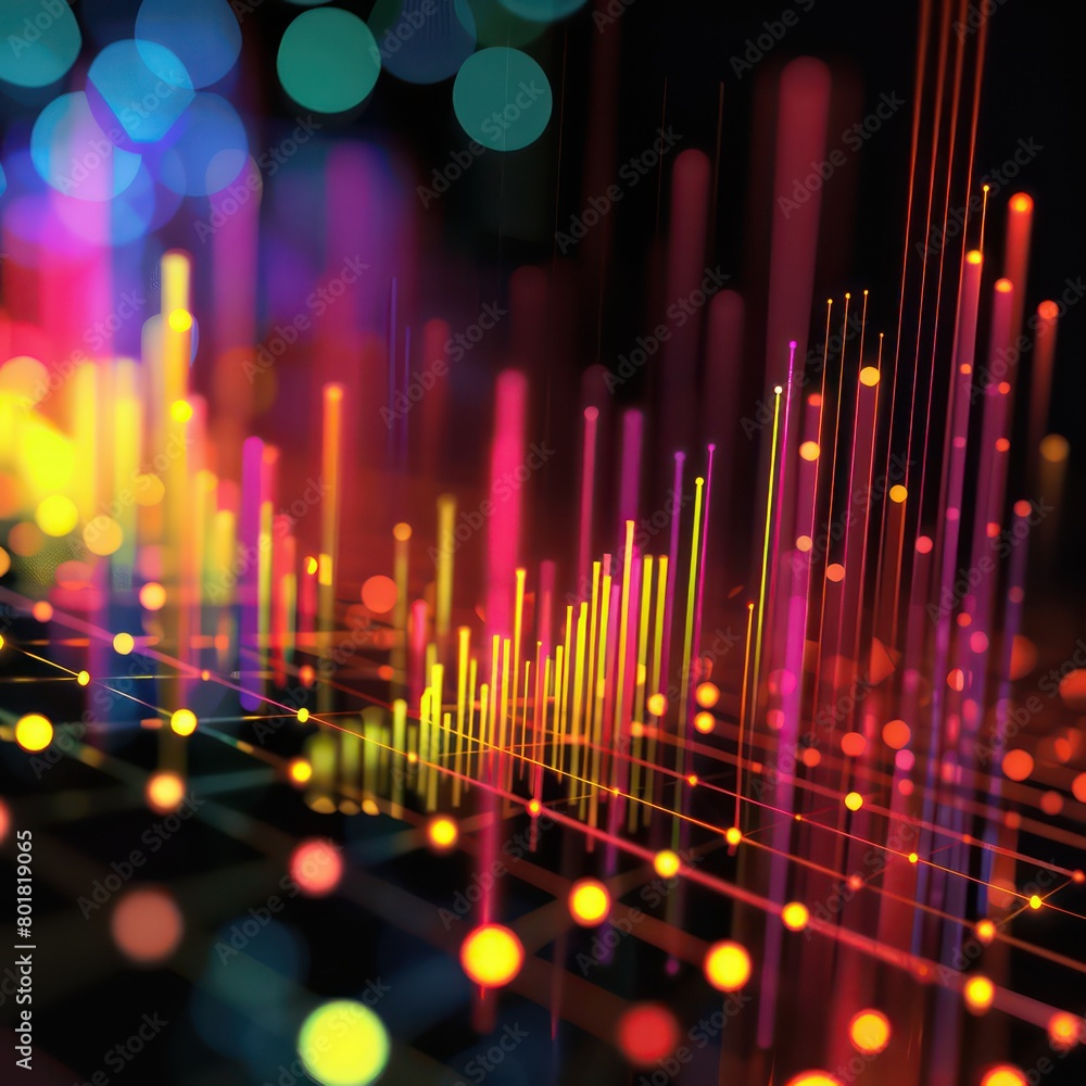 colorful graph data business management colorful graph data business management