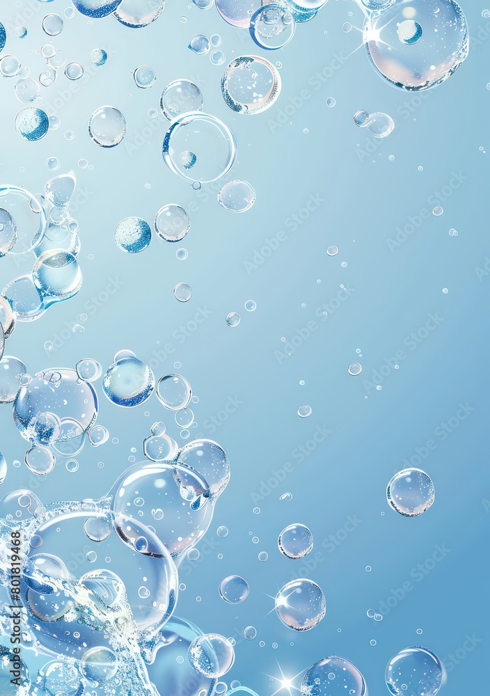 bubbles in water and gas, simple bubbles in water and gas, simple