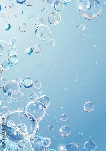 bubbles in water and gas  simple