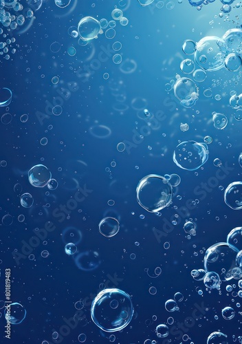 bubbles in water and gas, simple