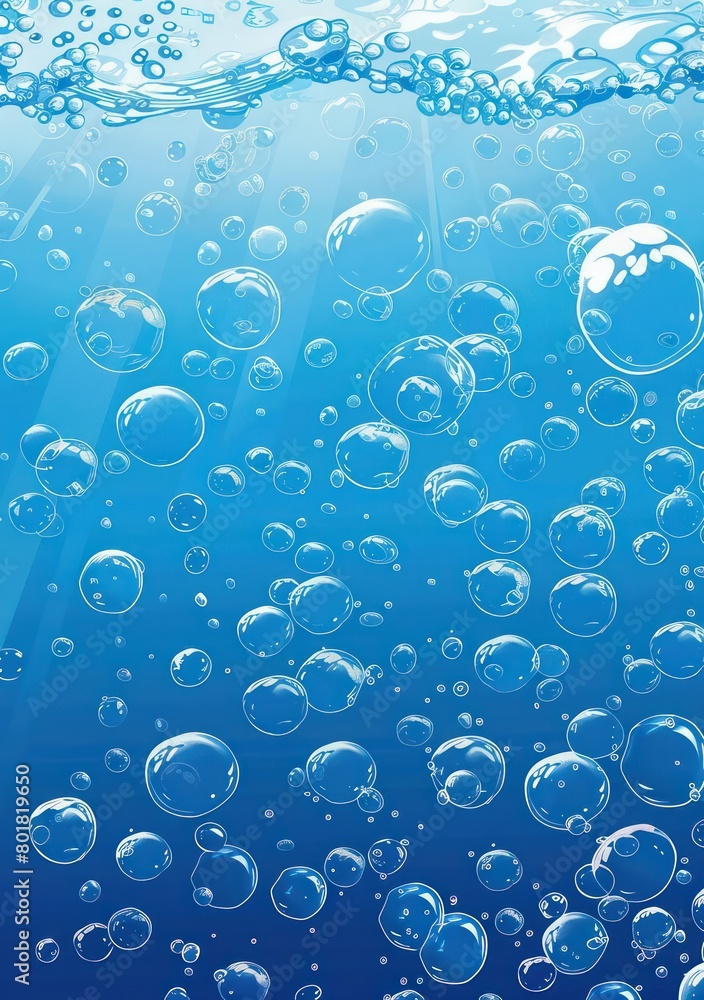 bubbles in water and gas, simple bubbles in water and gas, simple