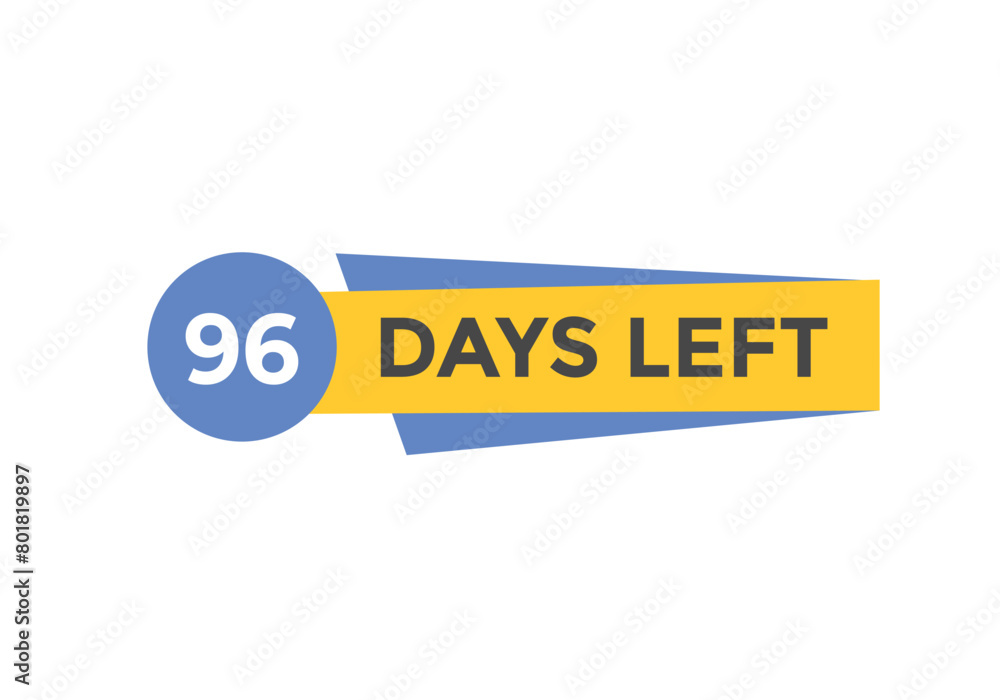 96 days to go countdown template. 96 day Countdown left days banner design. 96 Days left countdown timer 96 days to go countdown template. 96 day Countdown left days banner design. 96 Days left countdown timer