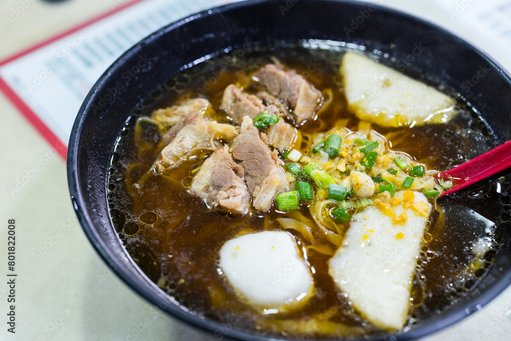 Chinese noodles with beef brisket Chinese noodles with beef brisket