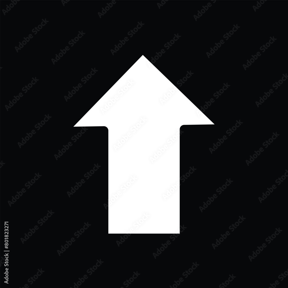 Long white arrow icon. White arrow. Long white arrow icon. White arrow.