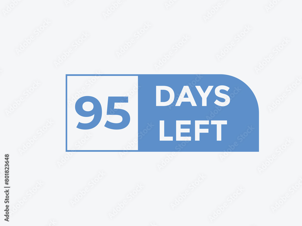 95 days to go countdown template. 95 day Countdown left days banner design. 95 Days left countdown timer 95 days to go countdown template. 95 day Countdown left days banner design. 95 Days left countdown timer