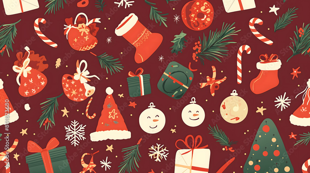 christmas seamless pattern christmas seamless pattern