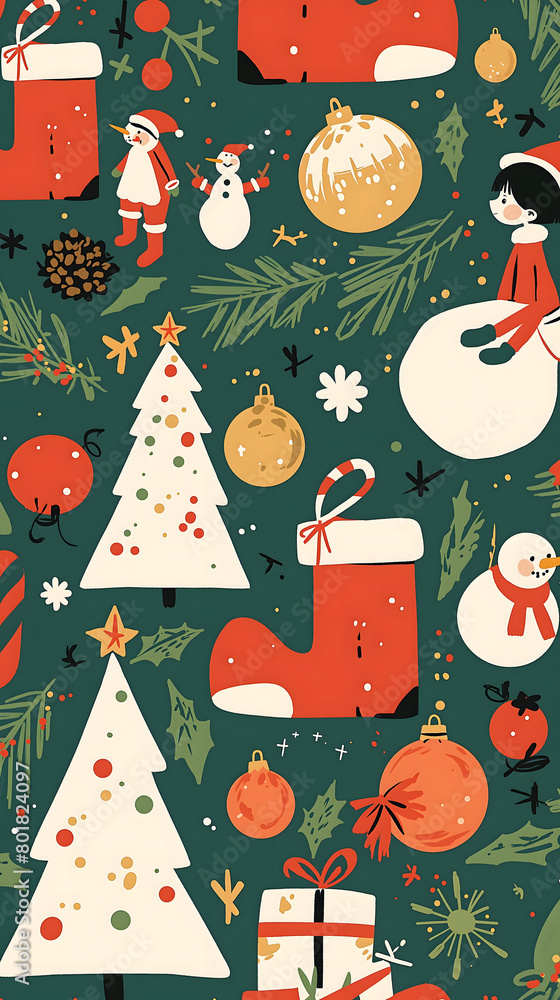 christmas seamless pattern christmas seamless pattern