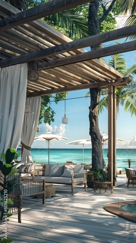 modern beach club design near the ocean