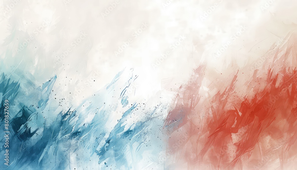 Obraz premium abstract wide - format background dominated by white space for text and graphics, subtly accentuated with splashes of color