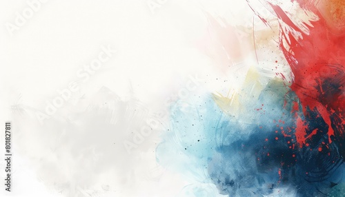 abstract wide - format background dominated by white space for text and graphics, subtly accentuated with splashes of color