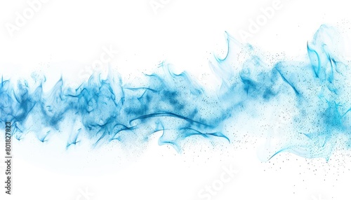 innovative technologically advanced wave background, side profile close up of hitting the ground, abstract light blue pastel color, white background
