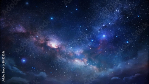 Night sky - Universe filled with stars, nebula and galaxy