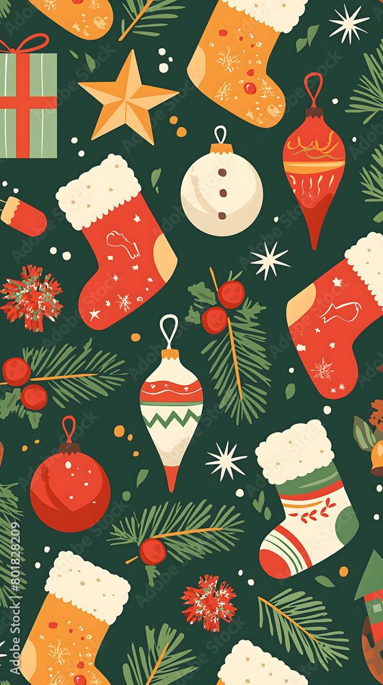 christmas seamless pattern christmas seamless pattern