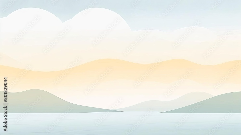 minimal landscape, serene