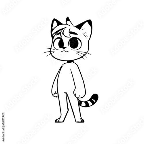 A smart cat in the moment 