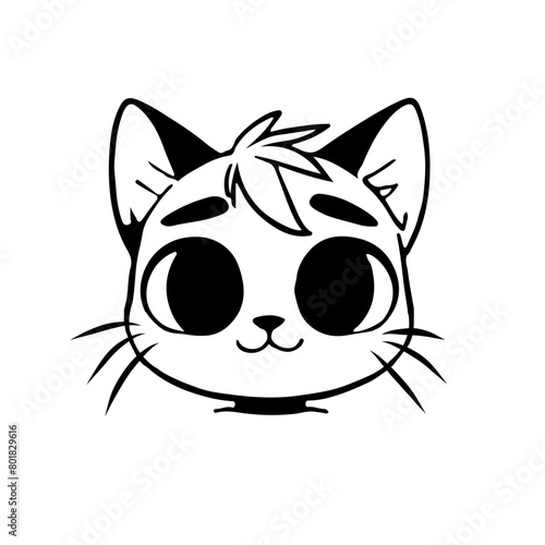 A smart cat in the moment 