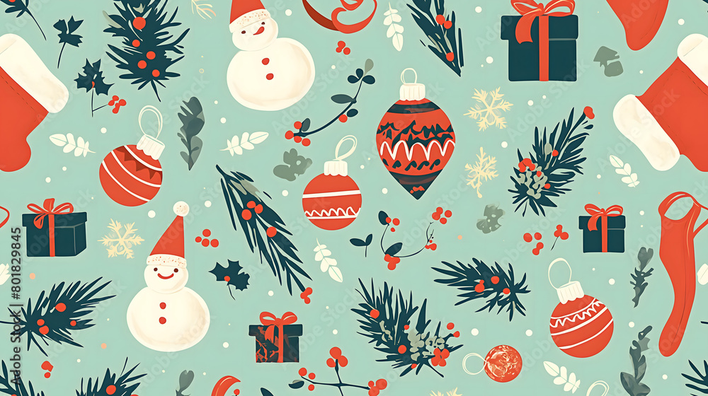christmas seamless pattern christmas seamless pattern