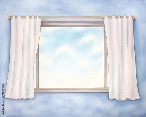 single window  plain wall