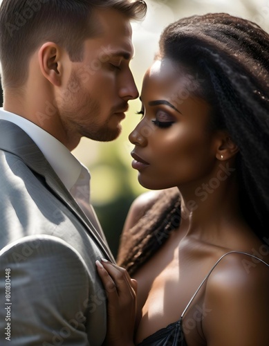 Sexy interracial couple