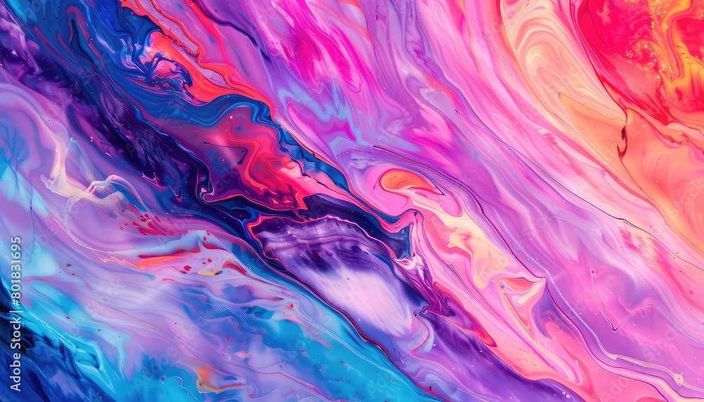 liquid background, liquid painting abstract texture, mixture of bright acrylic colors