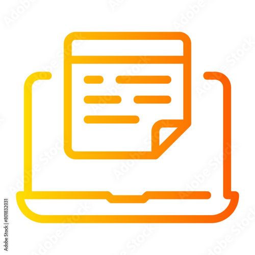 notes gradient icon