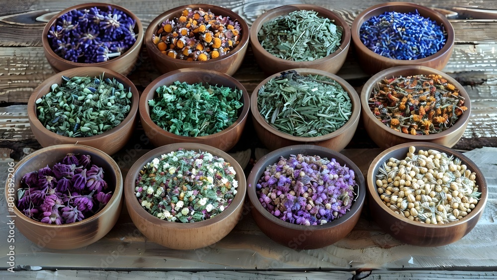 Collection of spiritual healing herbs used in herbal medicine practices. Concept Herbal Medicine, Spiritual Healing, Healing Herbs, Holistic Wellness, Natural Remedies Collection of spiritual healing herbs used in herbal medicine practices. Concept Herbal Medicine, Spiritual Healing, Healing Herbs, Holistic Wellness, Natural Remedies