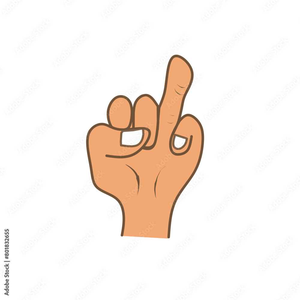 hand with finger hand with finger