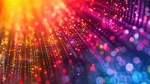 Wallpaper Mural Quantum dots display, bright light exposure, close-up, vibrant colors  Torontodigital.ca